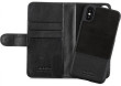 HOLDIT Wallet Case magnet iPhone XS -Black Leat/Su