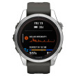 Garmin fenix 7S Pro Solar, Silver/Black Band