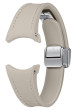 D-Buckle Hybrid Eco-Leather Band Slim, S/M, Etoupe