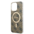 Guess IML 4G MagSafe kryt iPhone 15 Pro Max, Brown