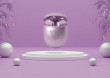 Guess True Wireless Triangle Logo Stereo, Purple