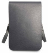Guess PU Saffiano Triangle Logo Phone Bag, Grey