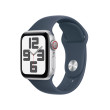 Apple Watch SE Cell 44mm Silver, Blue Sport B, S/M