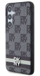 DKNY Checkered Pattern and Stripe Galaxy S24+,Blac