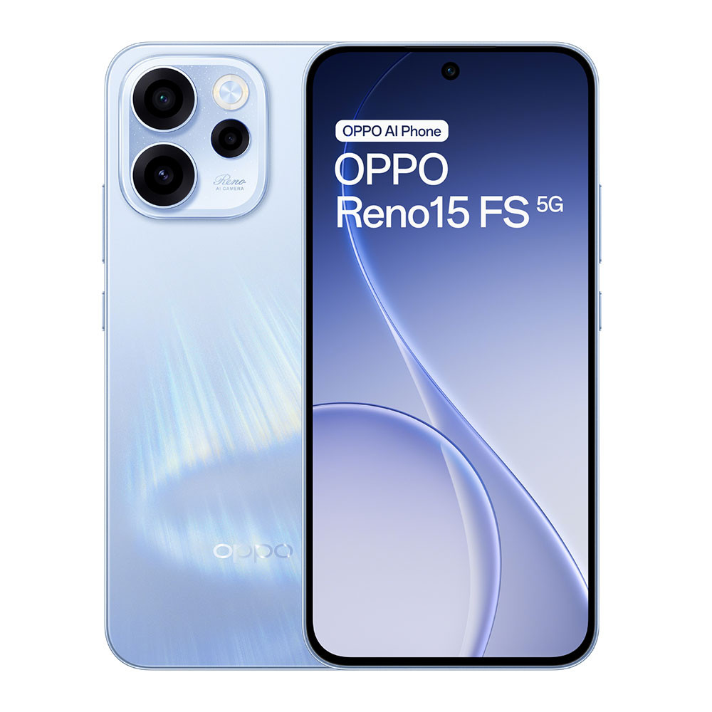 Mobilní telefon OPPO Reno15 FS 5G 512+8GB Aurora Blue | iSpace.cz