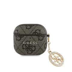 Guess 4G Script PC/PU Charm AirPods 4, Brown
