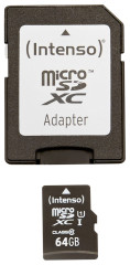 Intenso 64GB micro SDXC Premium UHS-I + adaptér