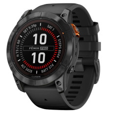 Garmin fenix 7X Pro Solar, Gray/Black Band