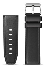 Aligator Watch Straps 22 kůže/silikon řemínek, BLK