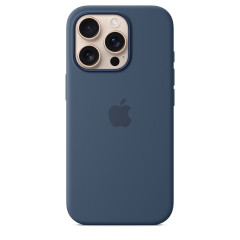 iPhone 16 Pro Silicone Case MagSafe Denim