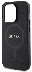 Guess Saffiano MagSafe kryt iPhone 15 Pro Max,Blac