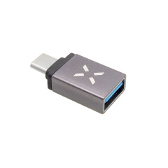 FIXED Link USB-A na USB-C redukce z hliníku, Grey