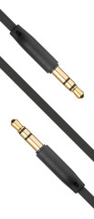 FIXED audio AUX kabel 2 x 3,5 mm jack, 1m, Black