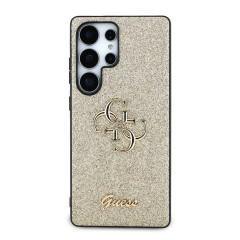 Guess PU Glitter 4G Metal Logo Galaxy S25 U, Gold