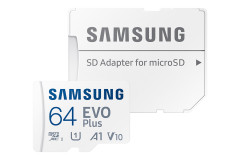 Samsung micro SDXC 64GB EVO Plus + SD adaptér