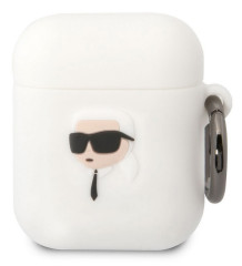 Karl Lagerfeld 3D Logo NFT Karl Airpods 1/2, White