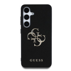 Guess PU Grained 4G Metal Logo Galaxy S25+, Black