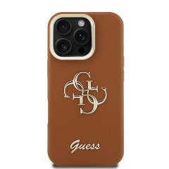 Guess 4G Logo Stand Camera Frame iPhone 16 Pro, Br