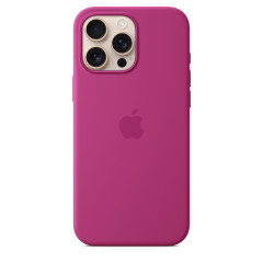 iPhone 16 Pro Max Silicone Case MagSafe Fuchsia