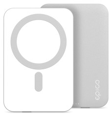 Epico 5000mAh Aluminium Magnetic Powerbank Silver