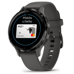 Garmin Venu 3S Slate/Gray, Silicone Band