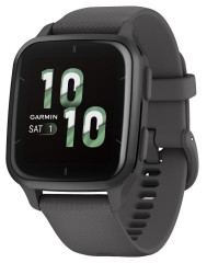 Garmin Venu SQ2, Slate/Shadow Gray Silicone Band