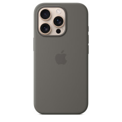 iPhone 16 Pro Silicone Case MagSafe Stone Grey