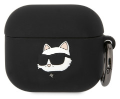 Karl Lagerfeld 3D Logo Choupette Airpods 3, Black