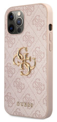 Guess Big 4G Metal Logo Case iPhone 12/12 Pro,Pink