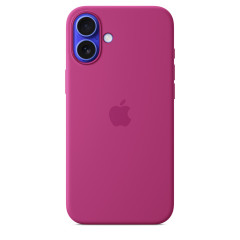 iPhone 16 Plus Silicone Case MagSafe Fuchsia