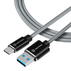 Tactical FastRope Cable USB-A/USB-C 15W 5V/3A 0,3m