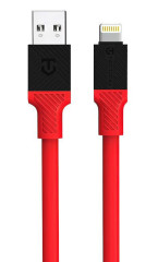 Tactical Fat Man Cable USB-A/Lightning 1m, 60W,Red