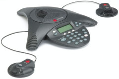 Polycom SoundStation 2 (LCD displej a mic. porty)