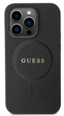 Guess Saffiano MagSafe kryt iPhone 15 Pro, Black