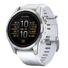 Garmin epix Pro Glass, 42mm, Silver/White Band