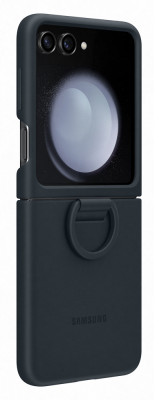 Samsung Silicone Case with Ring Z Flip 5, Indigo