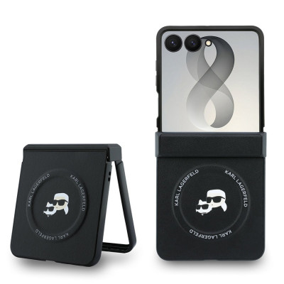 Karl Lagerfeld Heads Magsafe Galaxy Z Flip 8 Black