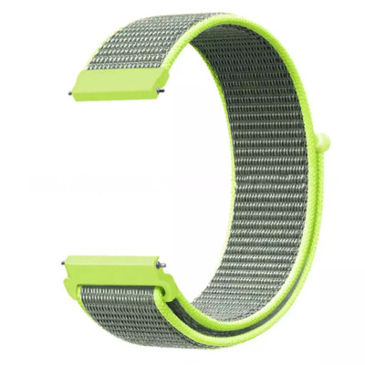 Aligator Watch Straps 22 nylonový řemínek, Lime