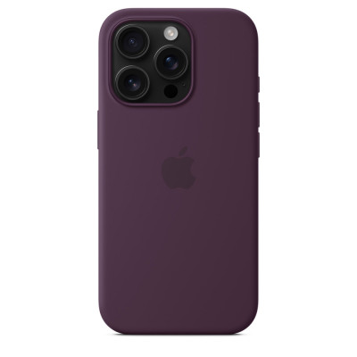 iPhone 16 Pro Silicone Case MagSafe Plum
