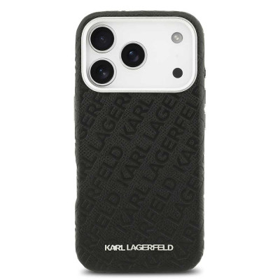 Karl Lagerfeld Grained PU MagSa. iPhone 17 Pro Max