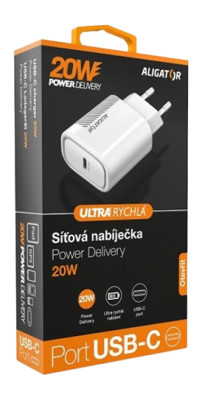Aligator DC adaptér Power Delivery 20W, USB-C