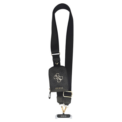 Guess Crossbody Strap 4G Metal Logo + Wallet Black
