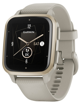 Garmin Venu SQ2, Music,Cream Gold/French Gray Sili