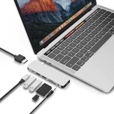 HyperDrive SOLO USB-C Hub MacBook & USB-C, Silver