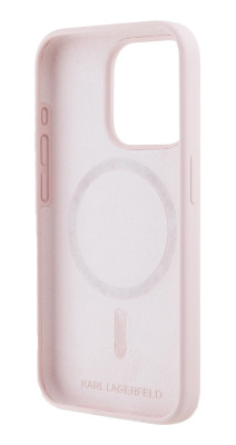 Karl Lagerfeld Si. Double Heads iPhone 15 Pro Pink