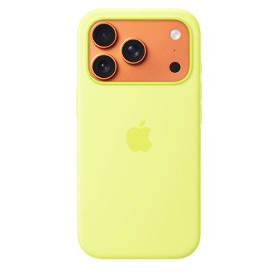 iPhone 17 Pro Silicone Case MagSafe - Neon Yellow
