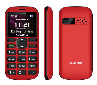 Aligator A720 4G Senior Black Red