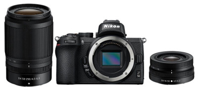 Nikon Z50 + 16-50mm DX + 50-250mm DX
