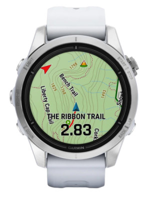 Garmin epix Pro Glass, 42mm, Silver/White Band