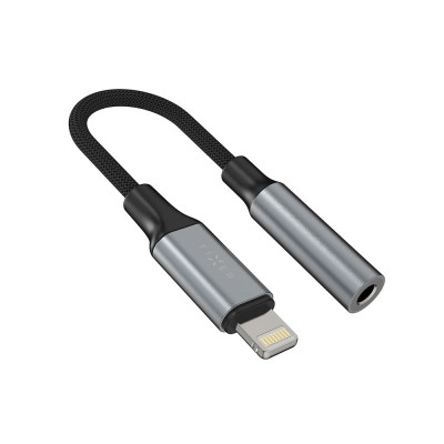FIXED Link Lightning na 3,5mm hliník. redukce, Grey